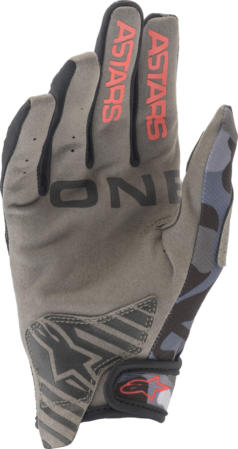 Load image into Gallery viewer, YOUTH RADAR GLOVES GREY CAMO/ RED FLUO 2XS 3541821-9133-2XS image 2
