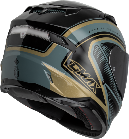 FF-98 AFTERSHOCK HELMET GREY/METALLIC GOLD XS F19841023-ECE image 2
