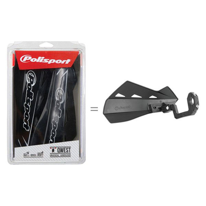 POLISPORT QWEST HANDGUARD + MOUNT ORANGE KTM
