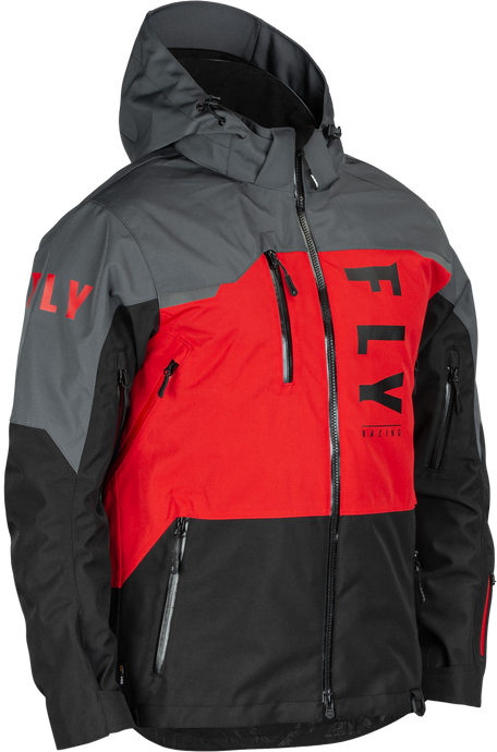 CARBON JACKET BLACK/GREY/RED 2X 470-52012X image 1