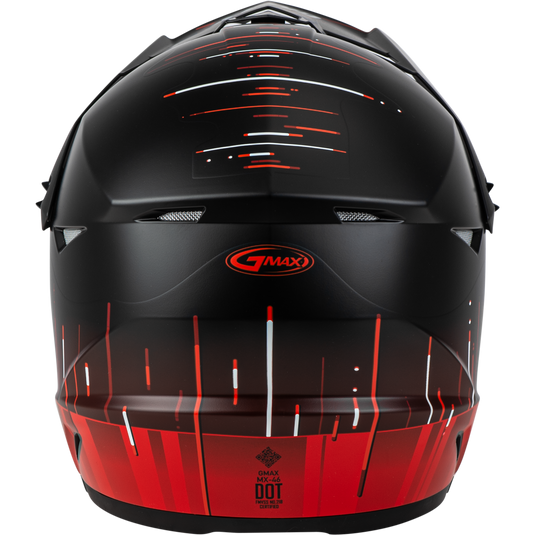 MX-46 FREQUENCY OFF-ROAD HELMET MATTE BLACK/RED XS D3463323 image 4