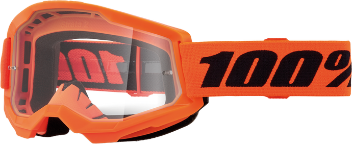 STRATA 2 JUNIOR GOGGLE NEON ORANGE CLEAR LENS 50031-00009 image 1