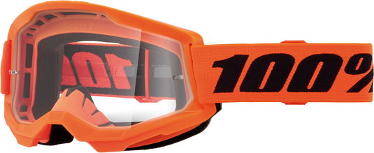 STRATA 2 JUNIOR GOGGLE NEON ORANGE CLEAR LENS 50031-00009 image 1
