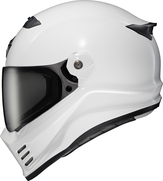 COVERT FX FULL FACE HELMET GLOSS WHITE 2X CFX-0057 image 1