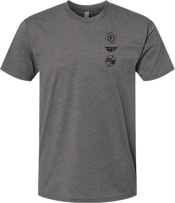 FLY ATOM TEE GUNMETAL HEATHER 2X 354-03172X image 1