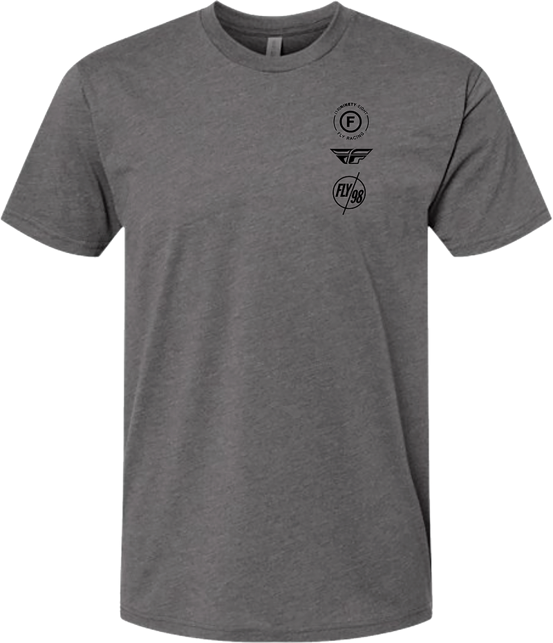 Load image into Gallery viewer, FLY ATOM TEE GUNMETAL HEATHER 2X 354-03172X image 1
