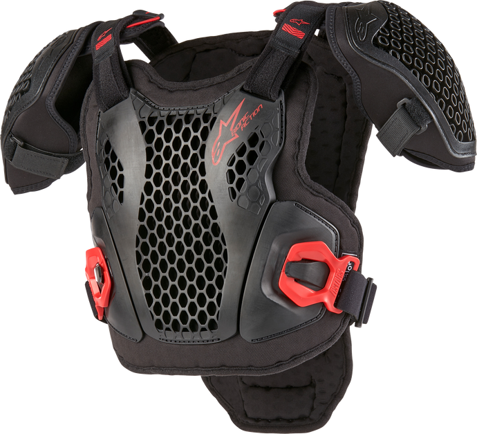 BIONIC ACTION YOUTH CHEST PROTECTOR BLK/RED SM/MD 6740424-13-S/M image 1