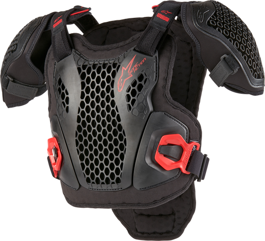 BIONIC ACTION YOUTH CHEST PROTECTOR BLK/RED SM/MD 6740424-13-S/M image 1