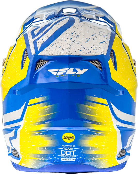 TOXIN RESIN HELMET WHITE/YELLOW/BLUE XS 73-8527-4-XS image 3