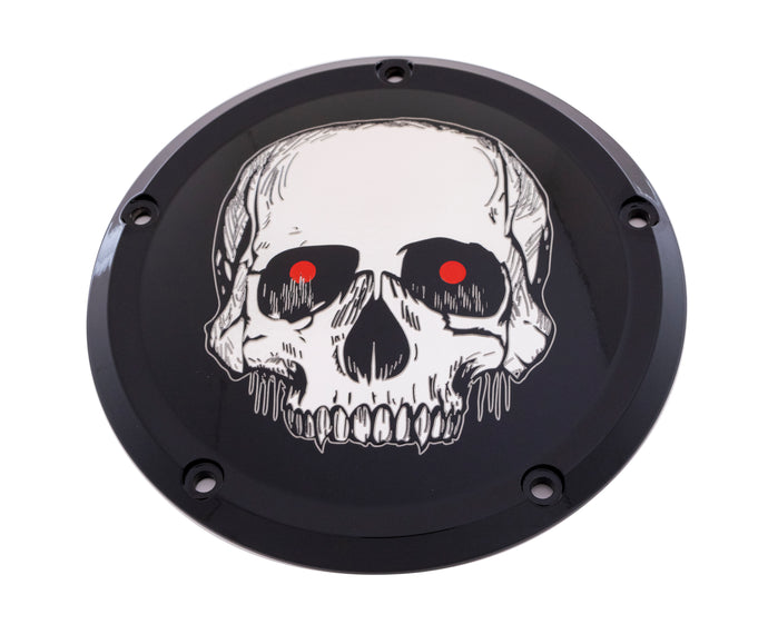 7   TC DERBY COVER SKULL BLACK SKUL33-12BG image 1