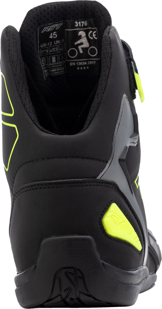 SABRE MOTO SHOE CE BOOT BLACK / GREY / FLO YELLOW  SZ 103053F.YEL-45 image 3
