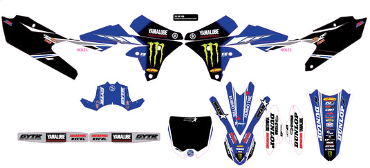 2018 STAR YAMAHA COMPLETE GRAPHIC KIT BLACK 20-50-268 image 1