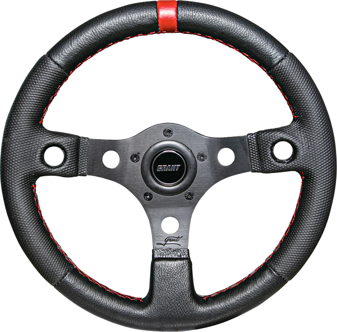COMPETITION STEERING WHEEL BLACK/RED W/INSERTS 1079 image 1