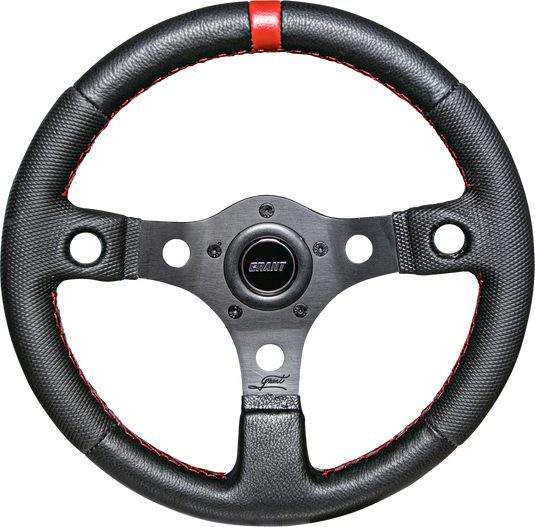 COMPETITION STEERING WHEEL BLACK/RED W/INSERTS 1079 image 1