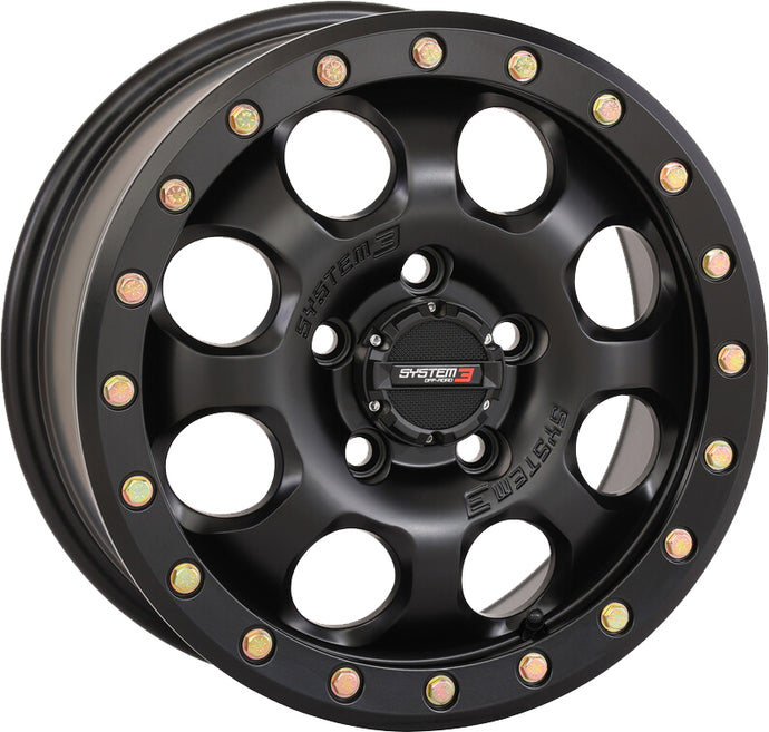 SB7 BL WHEEL 15X7 4+3 (+10MM) 5/4.5 MATTE BLACK 15S3-7544 image 1
