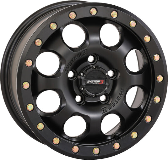 SB7 BL WHEEL 15X7 4+3 (+10MM) 5/4.5 MATTE BLACK 15S3-7544 image 1