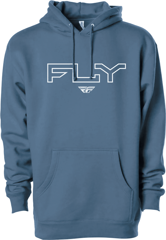 FLY EDGE HOODIE STORM BLUE MD 354-0307M image 1