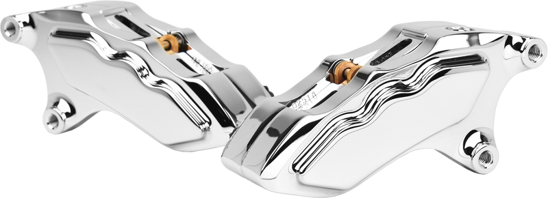 Load image into Gallery viewer, 6 PIST FRONT DUAL CALIPER KIT CHROME W/ 11.8&quot; ROTOR FKDDCC6018D image 2
