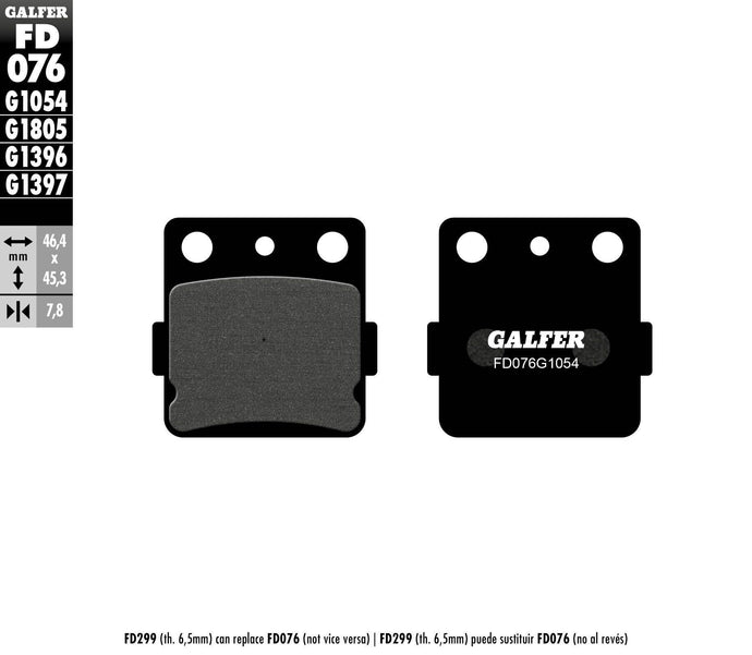 BRAKE PADS SEMI METALLIC FD076G1054 FD076G1054 image 1