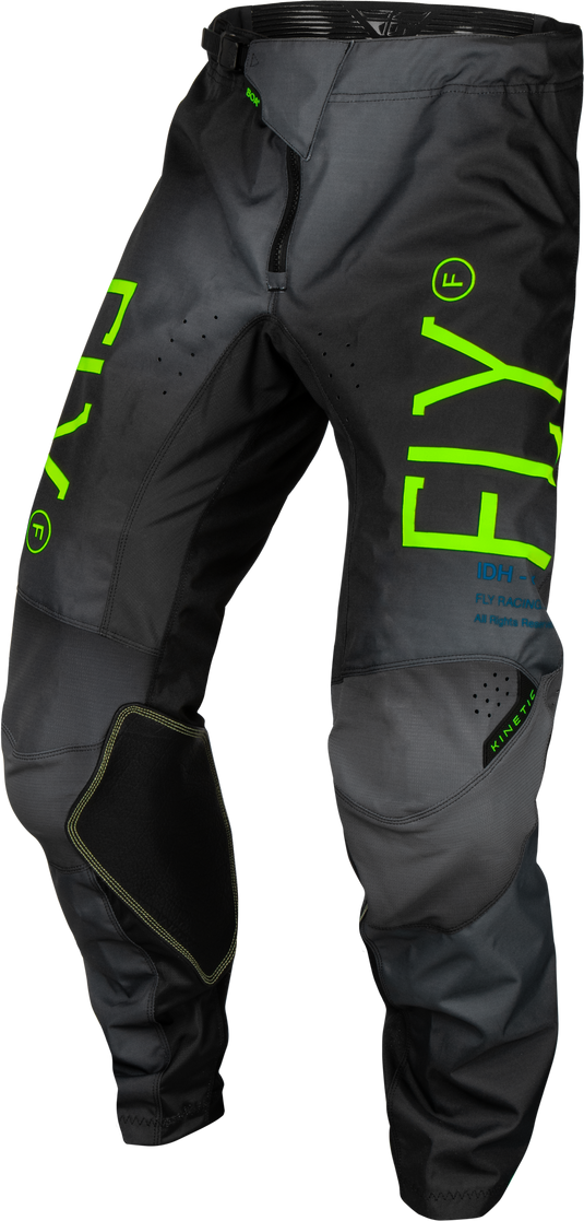 YOUTH KINETIC PRODIGY PANTS CHAR/NEON GREEN/TRUE BLU SZ 24 377-53624 image 4