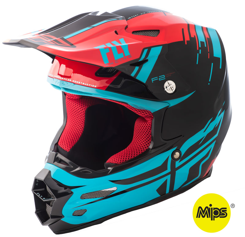 Load image into Gallery viewer, F2 CARBON FORGE HELMET RED/BLUE/BLACK 2X 73-4232-9-2X image 1
