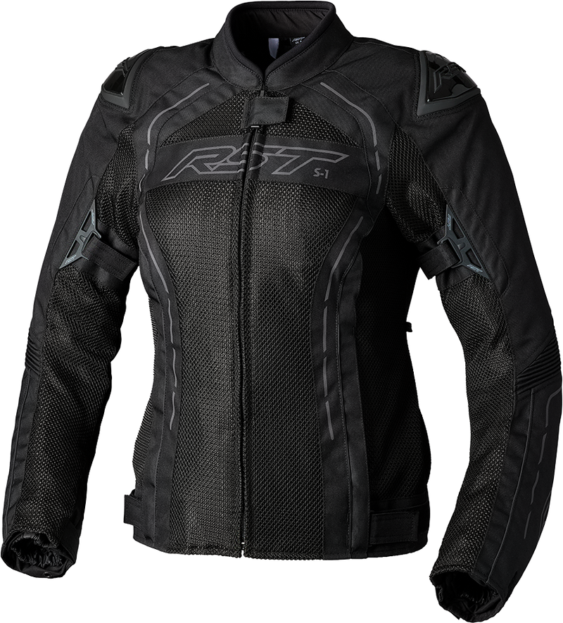 Load image into Gallery viewer, LADIES S1 MESH CE JACKET BLACK/BLACK TEXTILE LG 103118BLK-14 image 1
