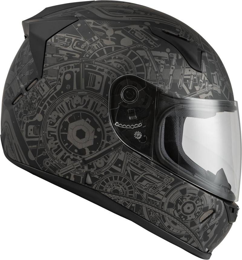 Load image into Gallery viewer, REVOLT MATRIX HELMET MATTE GREY/BLACK XS 73-8382XS image 4
