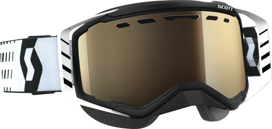 GOGGLE PROSPECT SNOW BLK/WHT L/S BRONZ CHROME LENS 262581-1007245 image 1