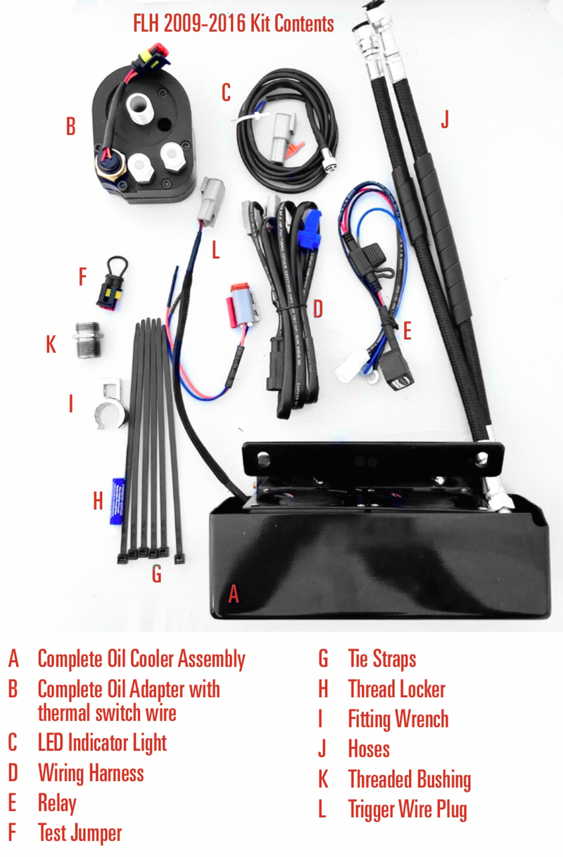 Load image into Gallery viewer, FRONT MOUNT OIL COOLER TC TOURING `09-16  GLOSS BLK RF-2G image 1
