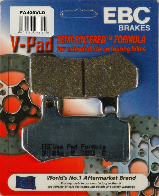 BRAKE PADS FA409VLD V-SERIES CHROME FA409VLD image 1
