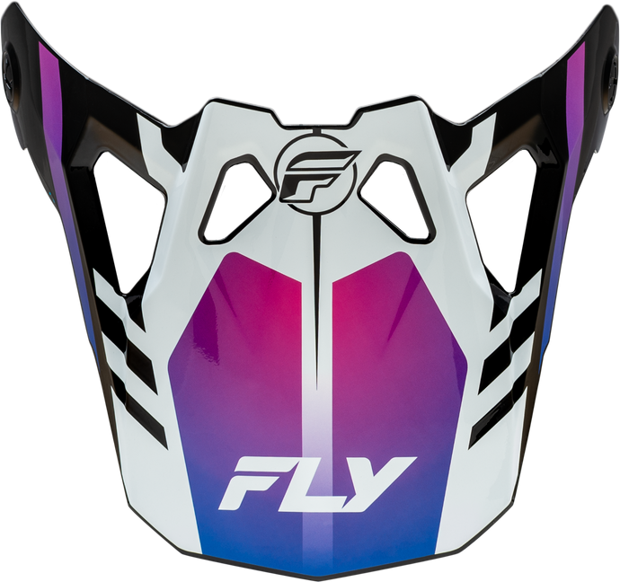 FORMULA CP KRYPTON VISOR WHITE/BLACK/PURPLE YS-S 73-0048 image 1