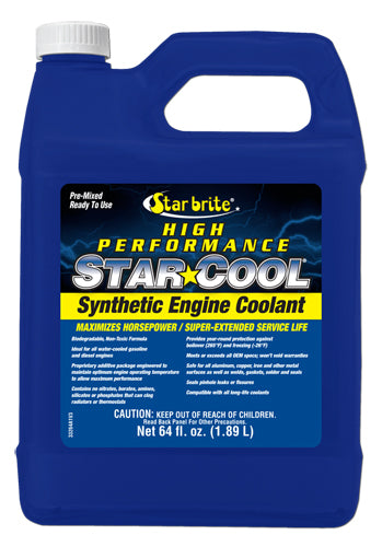 STAR COOL HI PERFORMANCE EXTENDED LIFE PG COOLANT 50/50 64OZ.