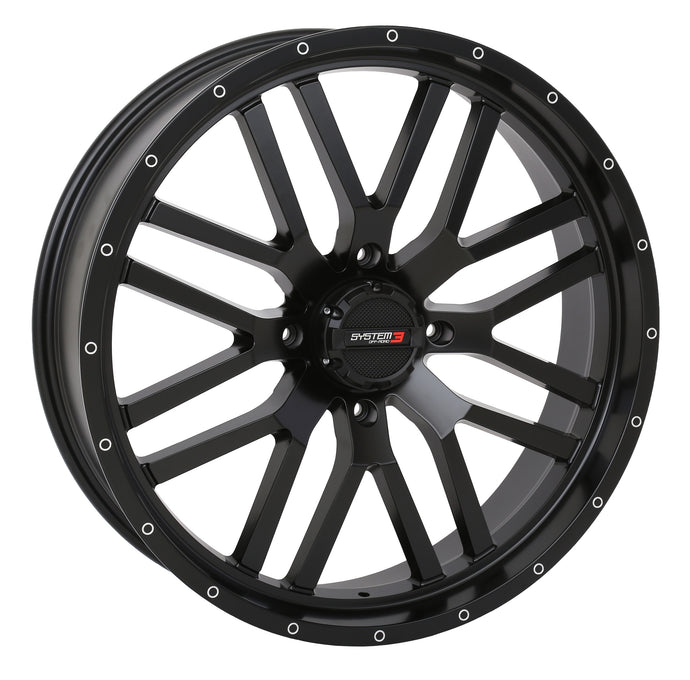 ST3 WHEEL 24X7 4+2.5 (+10MM) 4/156 4 MATTE BLACK 24S3-1156 image 1