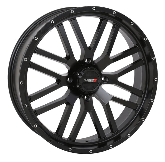 ST3 WHEEL 24X7 4+2.5 (+10MM) 4/156 4 MATTE BLACK 24S3-1156 image 1