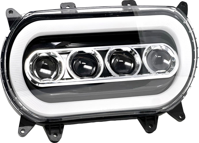 QUAD-BEAM INTEGRTED LED HEADLIGHT `15-UP FLTR LLC-QB-FH image 1
