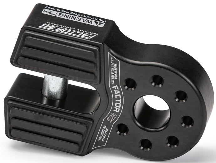 FLATLINK XTV WINCH SHACKLE BLACK 00070-04 image 1