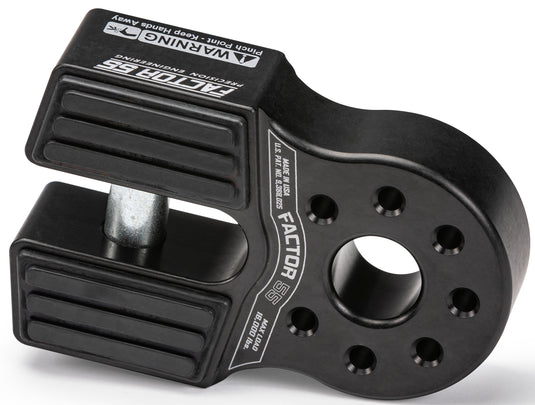 FLATLINK XTV WINCH SHACKLE BLACK 00070-04 image 1