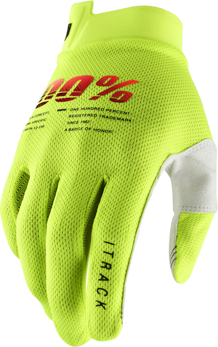 ITRACK YOUTH GLOVES FLUO YELLOW MD 10009-00005 image 1