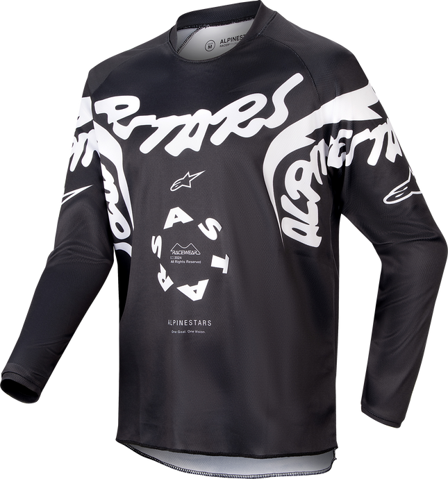 YOUTH RACER HANA JERSEY BLACK/WHITE XL 3778324-12-XL image 1