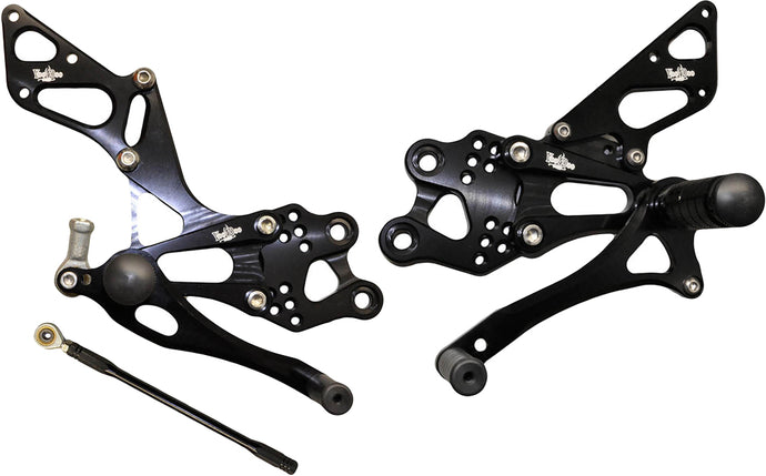 BILLET REAR SET BLACK VRD1318 image 1