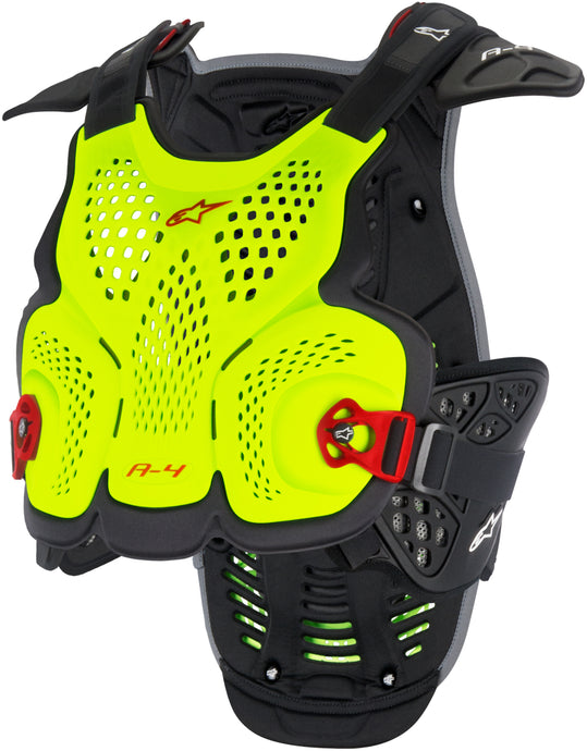 A-4 BLACKJACK CHEST PROTECTOR YELLOW/FLUORESCENT RED XL/2X 6701517-553-X/2X image 1