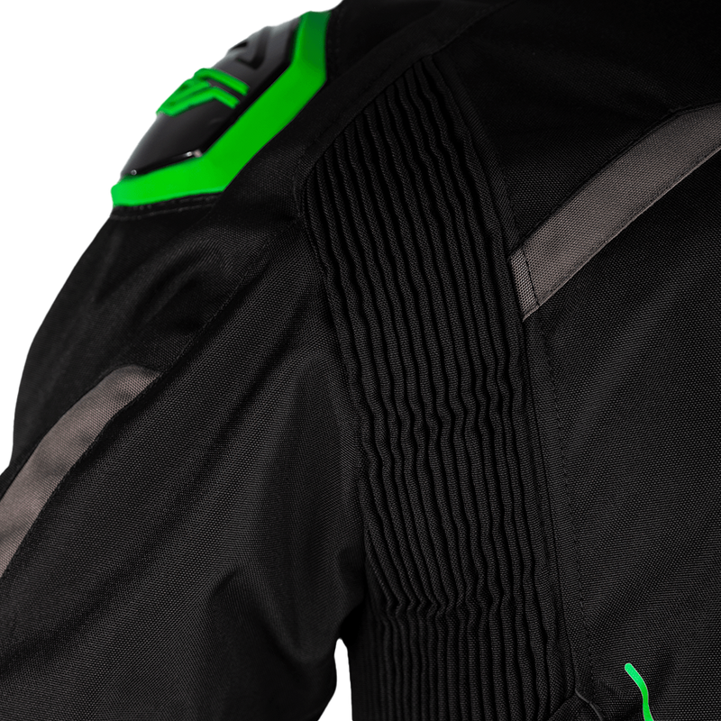 Load image into Gallery viewer, S1 CE JACKET BLACK/GREY/NEON GRN TXTL 2XL 102559NEO-48 image 8
