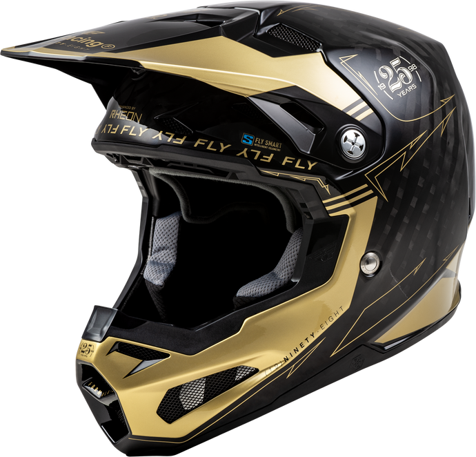 YOUTH FORMULA S CARBON LEGACY HELMET BLACK/GOLD YL 73-4446YL image 1
