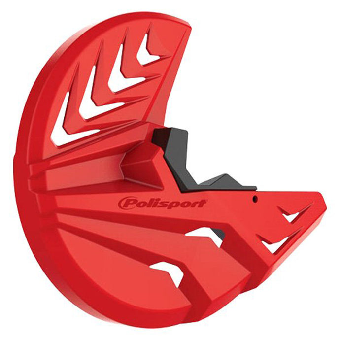 POLISPORT DISK & BOTTOM FORK PROTECTOR, RED CR04/BLACK