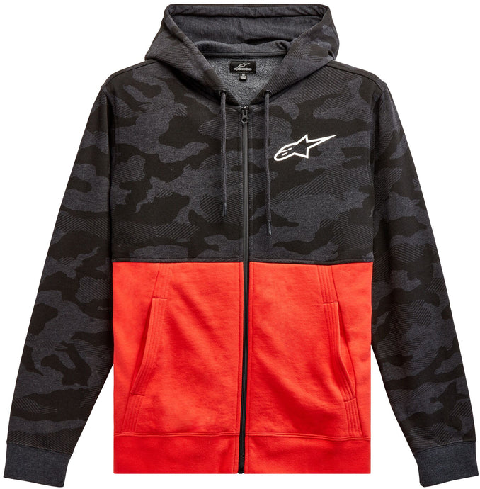 CAMO BLOCK HOODIE CHAR HTR/WRM RD MD 1213-51050-1816-M image 1