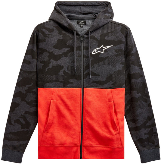 CAMO BLOCK HOODIE CHAR HTR/WRM RD MD 1213-51050-1816-M image 1