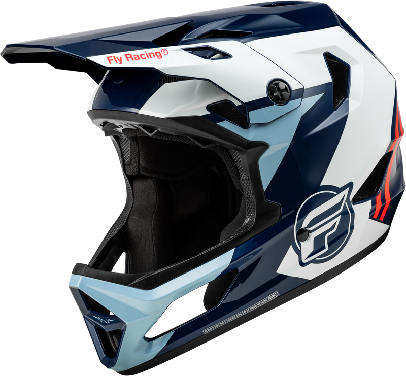 Load image into Gallery viewer, YOUTH RAYCE HELMET RED/WHITE/BLUE YM 73-3612YM image 1
