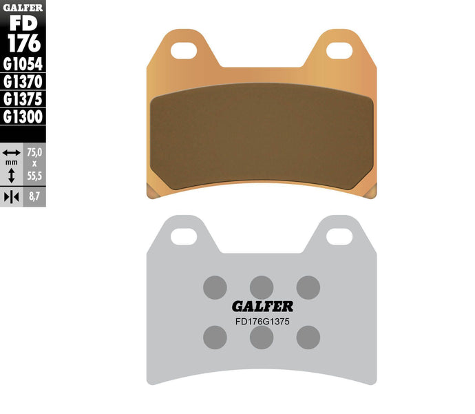 BRAKE PADS SINTERED CERAMIC FD176G1375 FD176G1375 image 1
