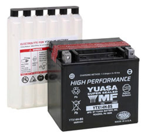 YUASA YTX14H-BS H-PERFORMANCE MF BATTERY