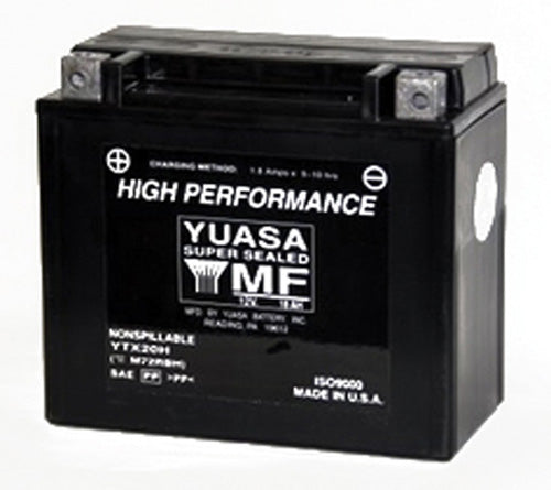 YUASA YTX20H-BS H-PERFORMANCE MF BATTERY